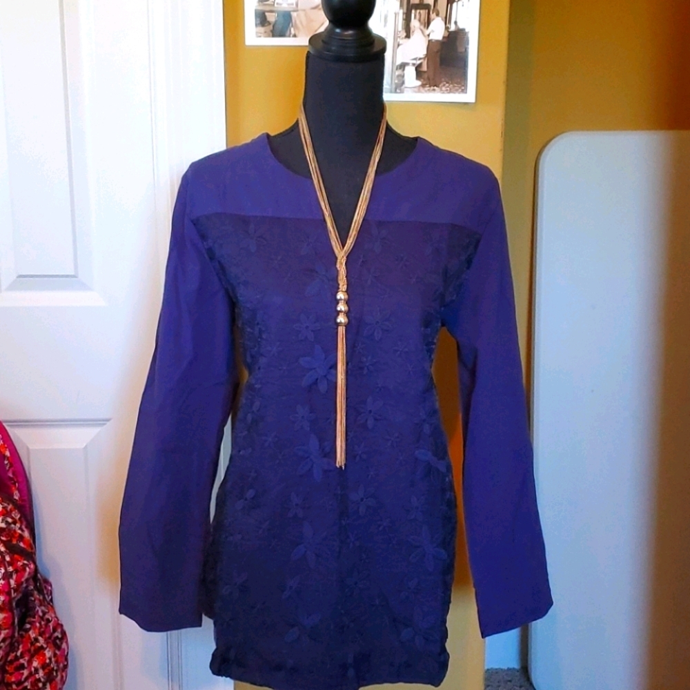 SHANG YU FUSHI Navy blue tunic